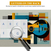 Moderne Kunstgitarrenpuzzle 1000 Stücke